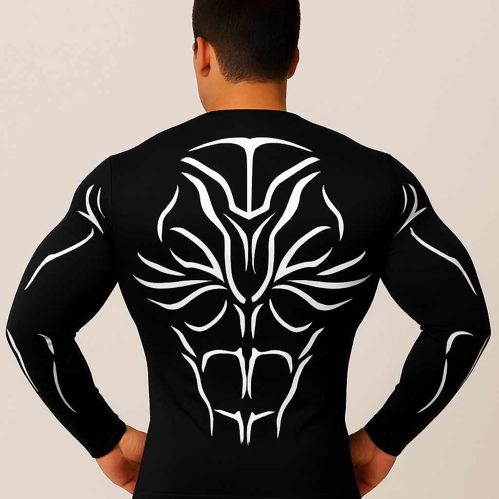 HANMA BAKI x JIMCLO | Deamon Back Compression Shirt